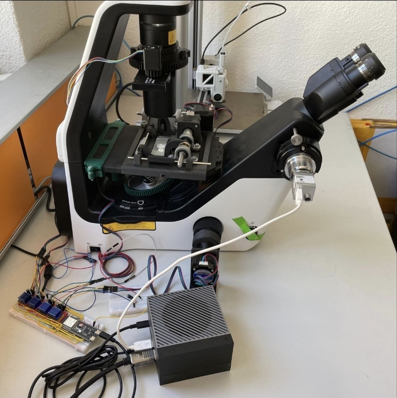 Robotic microscope development hardware